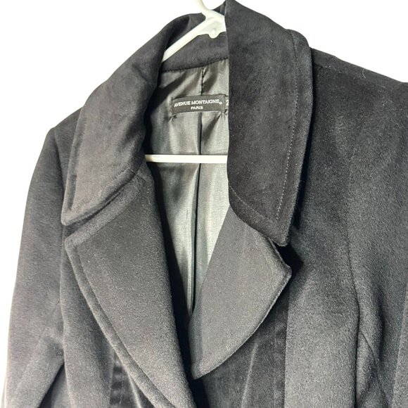 VTG Avenue Montaigne Women' Velvet Cashmere Cotton Wool Evening Jacket Size 2 - Picture 4 of 10